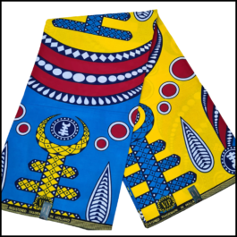 African Wax Fabric/Wax Clothes/Ghanaian Wax Print/Nigerian Ankara. 6 Yards Piece