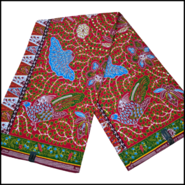 African Wax Fabric/Wax Clothes/Ghanaian Wax Print/Nigerian Ankara. 6 Yards Piece