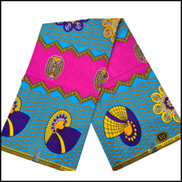 African Wax Fabric/Wax Clothes/Ghanaian Wax Print/Nigerian Ankara. 6 Yards Piece