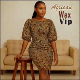African Wax Fabric/Wax Clothes/Ghanaian Wax Print/Nigerian Ankara. 6 Yards Piece